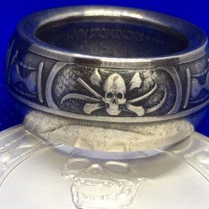 Silver .999 MEMENTO MORI Coin Ring